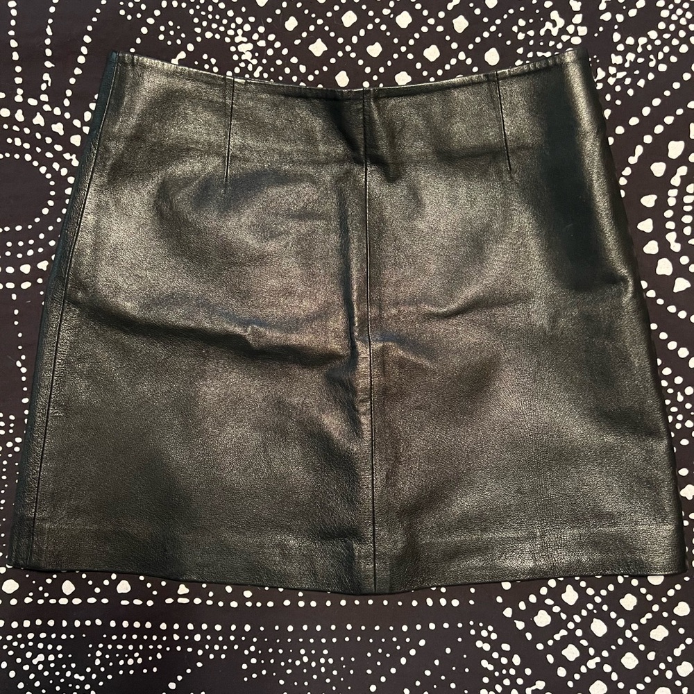 BB Dakota Leather Mini Skirt